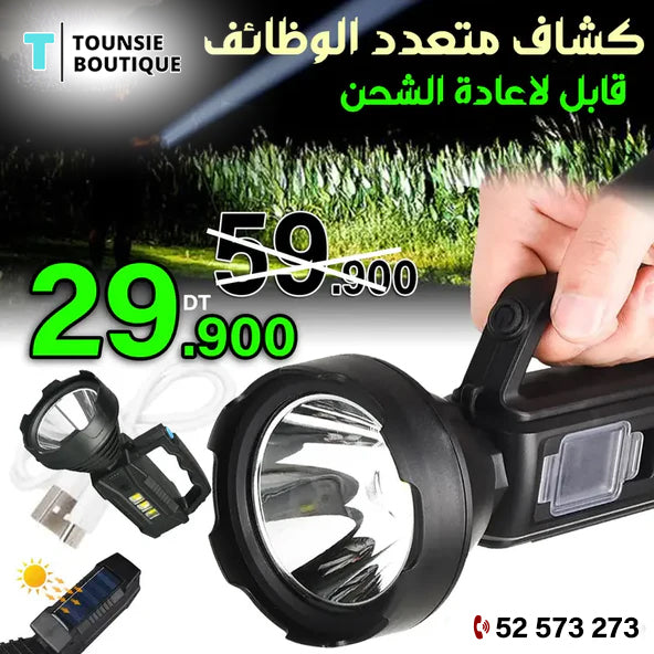Torche Led à énergie solaire